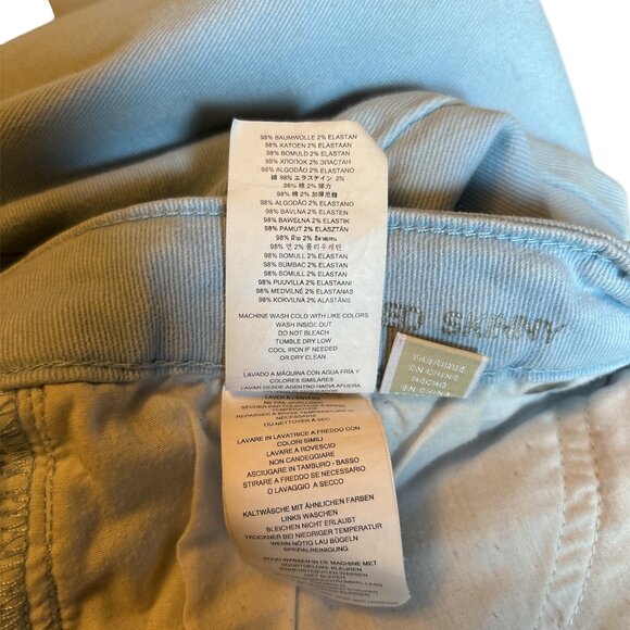 Michael Kors Light Blue Izzy Cropped Skinny Jeans Women's Size 10 - Picture 12 of 12